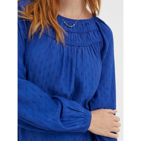 Fatface Taylor Knee Length Bright Royal Blue‎ Viscose Dress 10 - Picture 4 of 12